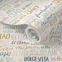 Italian Hand Drawn Words - L - (Ciao, Bella)