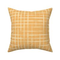 L Coastal Beachy Woven Square Design Sandy Yellow Mustard cabin core