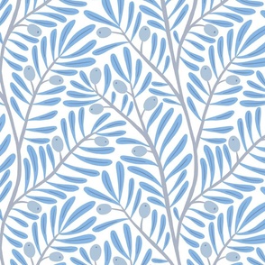 Olly Olive Branch - White/Blue