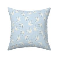 Flying Birds on Light Blue, Small Scale 