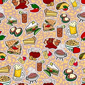 BBQ garden party stickers