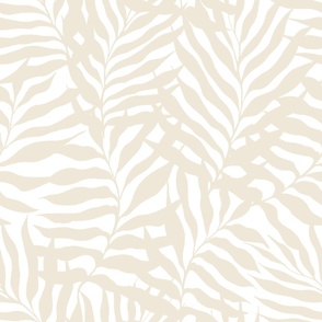 Beige Palm Leaves