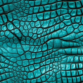 Turquoise Alligator Skin 5