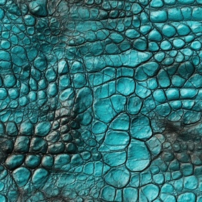 Turquoise Alligator Skin 7
