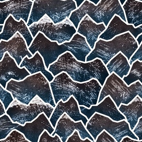 (large) Blue and brown mountains