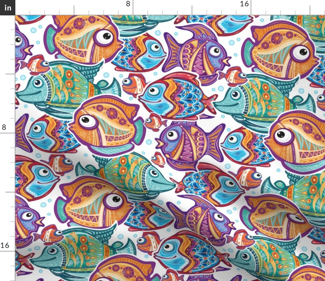 Decorative fun Fishes in Coral reef