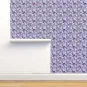 purple hydrangea polkadots