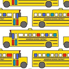 Mondrian School Buses