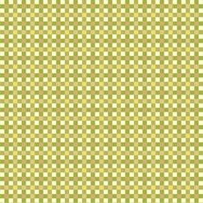 gingham neon green and yellow-XXsmall 0_5x0_5 inch
