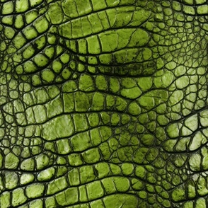 Peridot Green Alligator Skin 1