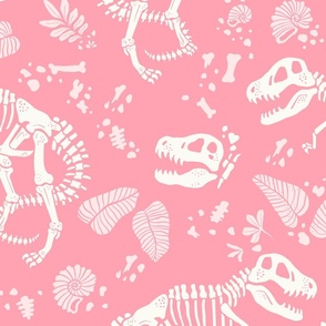 T-Rex Fossil in Pink - Large
