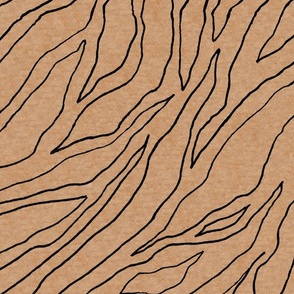 18x18-inch Zebra Skin – zebra skin line drawing 