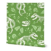 T-Rex Fossil on Spring Green - Large