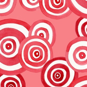 rond pink and reds circles shell pink 