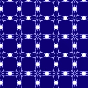 dark blue and white tiles sm
