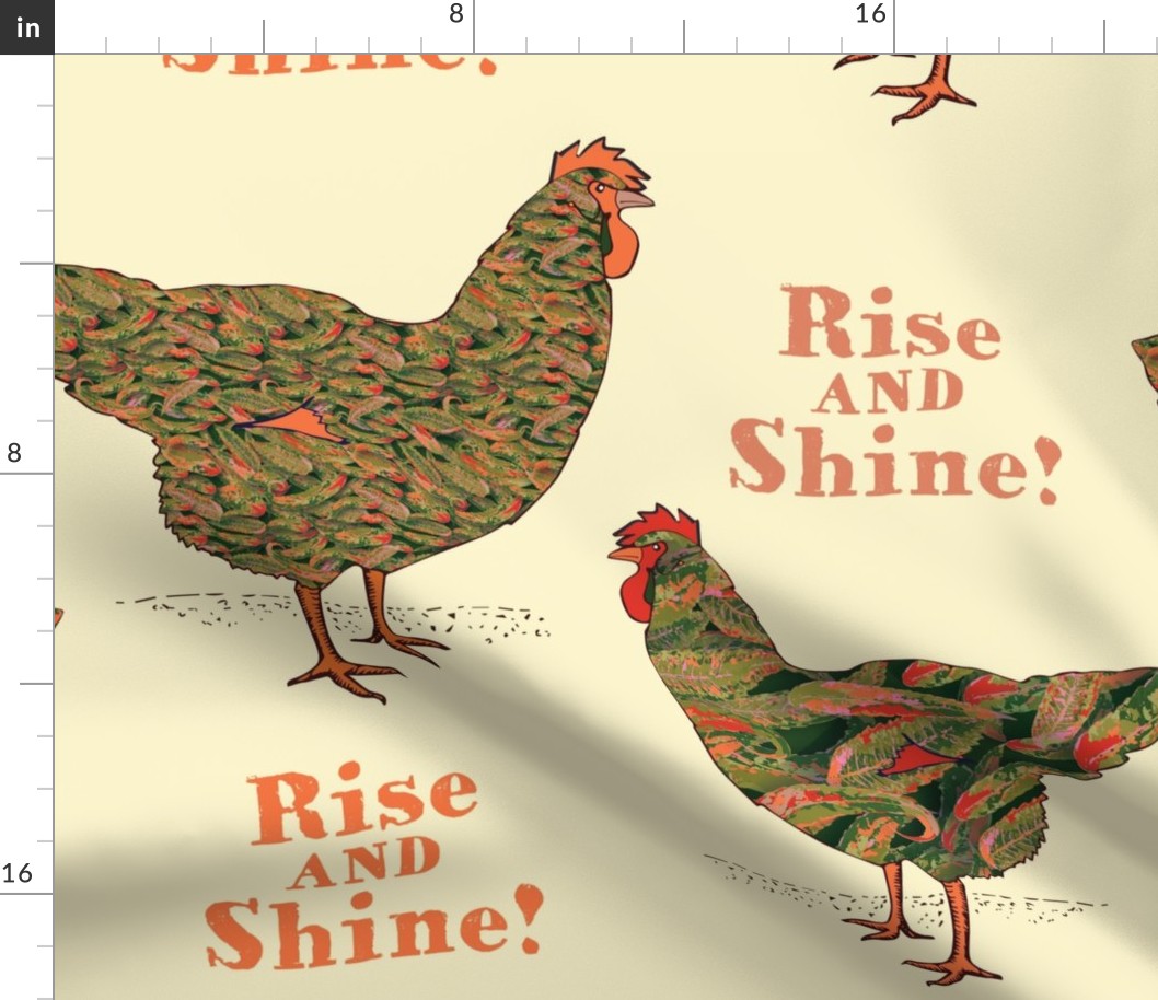 Rise and Shine with Chickens (Large) - Peckadilly