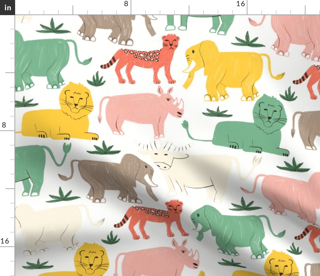 Dreamy Safari Adventure - Kids Bedroom Pattern