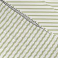 Light Olive Ticking Stripe: Olive Green Pillow Ticking