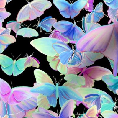 Neon Butterflies (Dark)