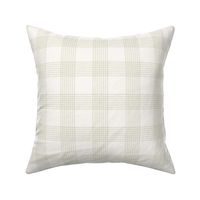 Crossover Plaid small: Cream & Olive Green 3" Linear Plaid