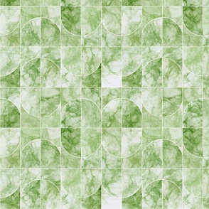 Marbled Geo Tiles Greenish