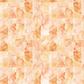 Marbled Geo Tiles Orangish