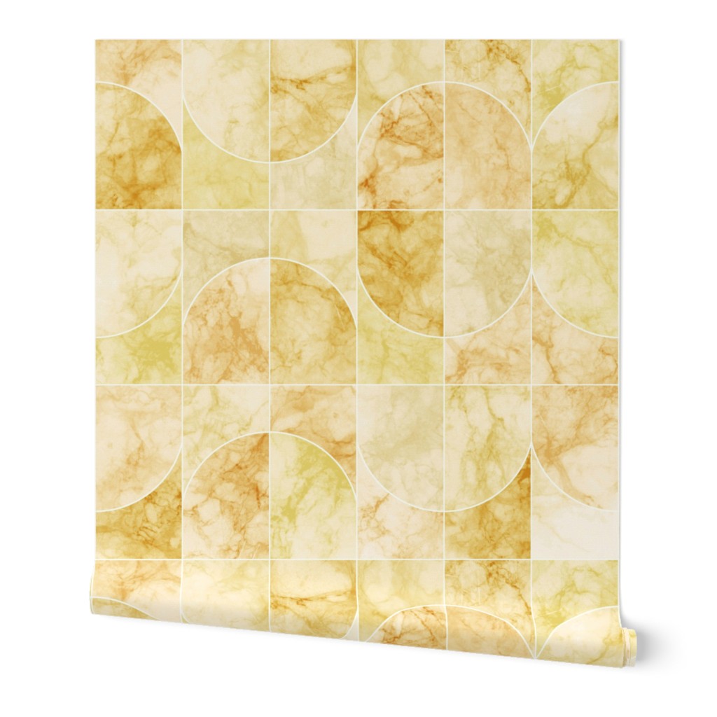 Marbled Geo Tiles Yellowish