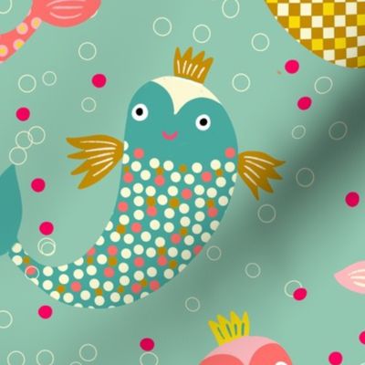 happy fish ballet // mint // M