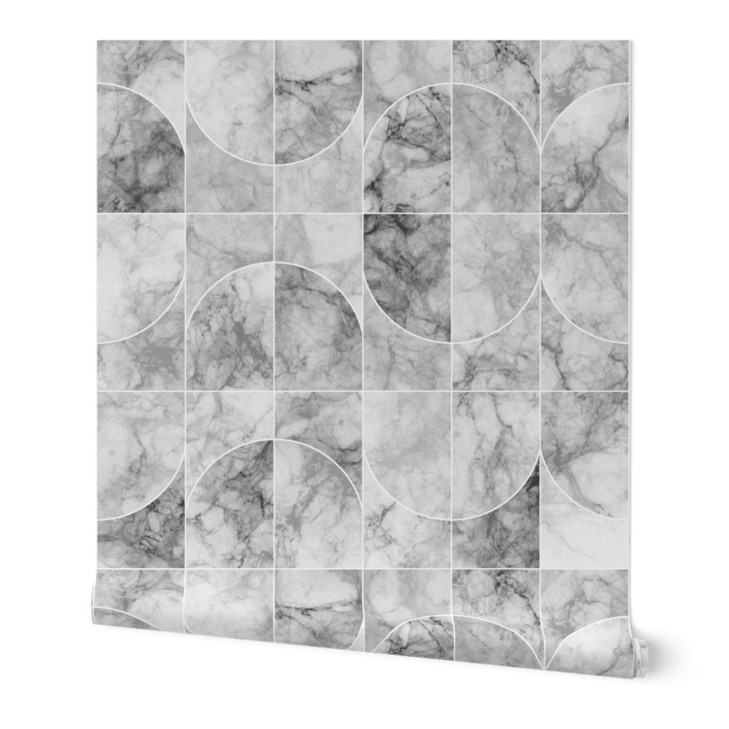Marbled Geo Tiles Greyish