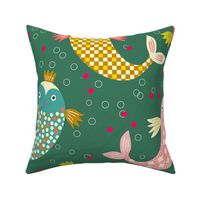 happy fish ballet // dark green // L