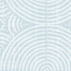 Textured and Tonal Circles Geometric Pattern - Ice Blue - Large Scale - Modern Design in Timeless Blue for Wallpaper, Upholstery, and Home Decor