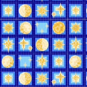 Celestial Tile Mosaic (Large Scale)