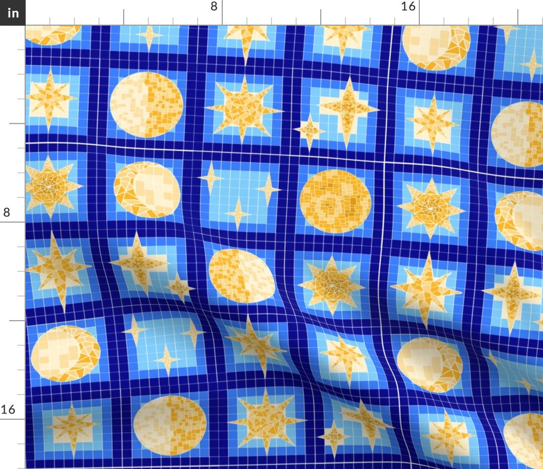Celestial Tile Mosaic (Large Scale)