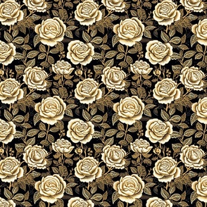 Gold and Black Roses