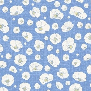 Carlsbad Flower Fields (Jumbo) - Simply White, Wildflowers Yellow, Cornflower Blue  (TBS219b)