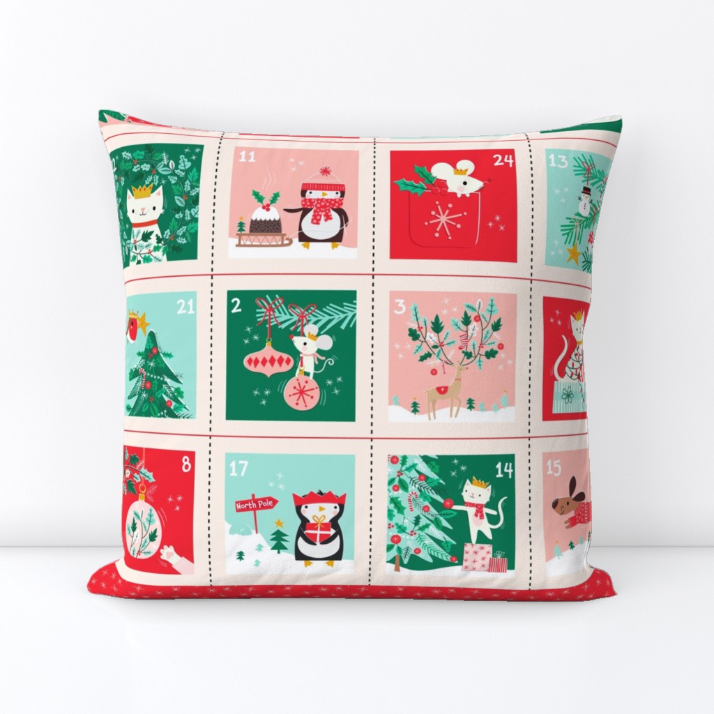 Cut and Sew Cosy Christmas Advent Calendar Project