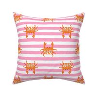 Crabs stripes pink