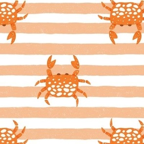 Crabs stripes apricot