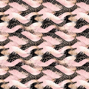 Pink Snake Print 