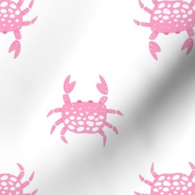 Crabs white pink