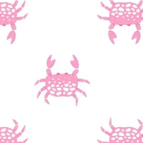 Crabs white pink