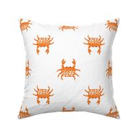 Crabs white orange