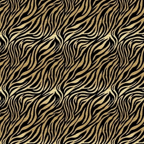 Gold and Black Tiger Print 