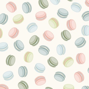 Macarons Sweet Treats, Pastel French Patisserie Decor