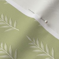 Margot Leaf Stem: Olive Green Botanical Leaf Sprigs