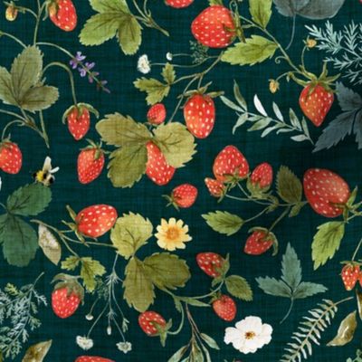 Strawberry Garden - Summer Floral and Fruit