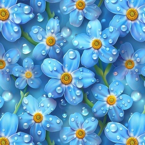 Blue flowers