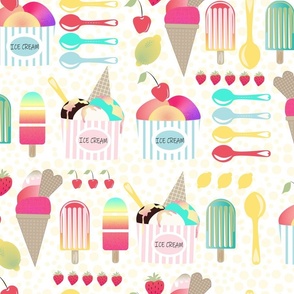 ice cream and popsicle