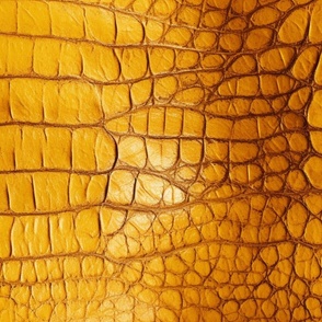 Citrine Yellow Alligator Skin 3