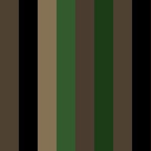 Shire Stripes Brown Black Green Beige